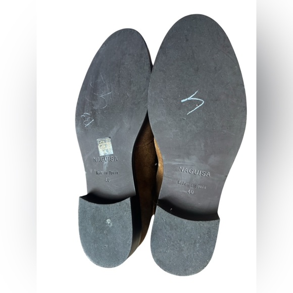 NAGUISA Boots Suede Hiker Ankle Fuzzy Lace Size 40 - Picture 12 of 14